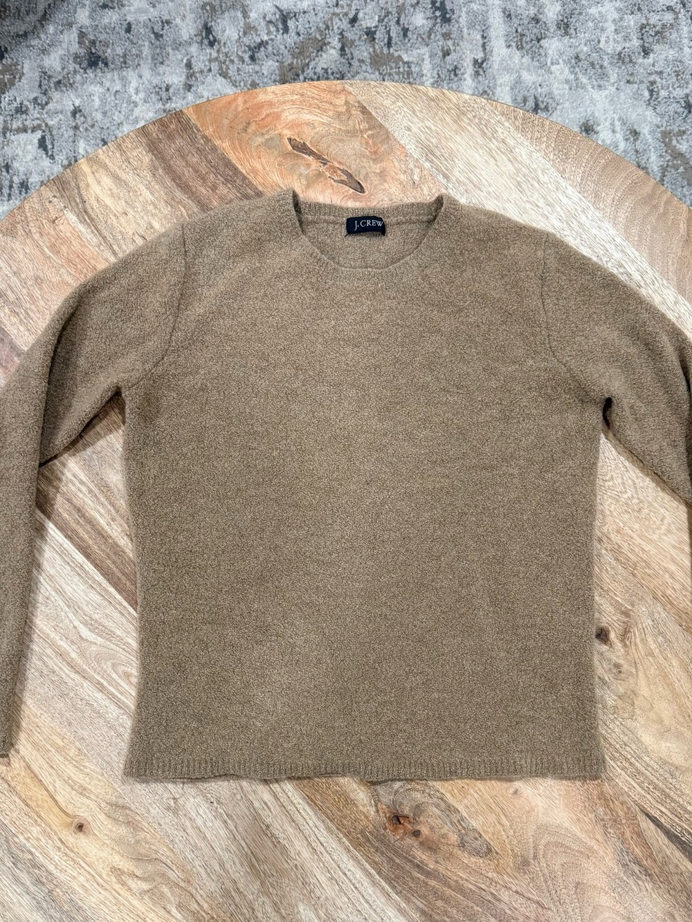 J. Crew Crewneck Sweater in Taupe Brown